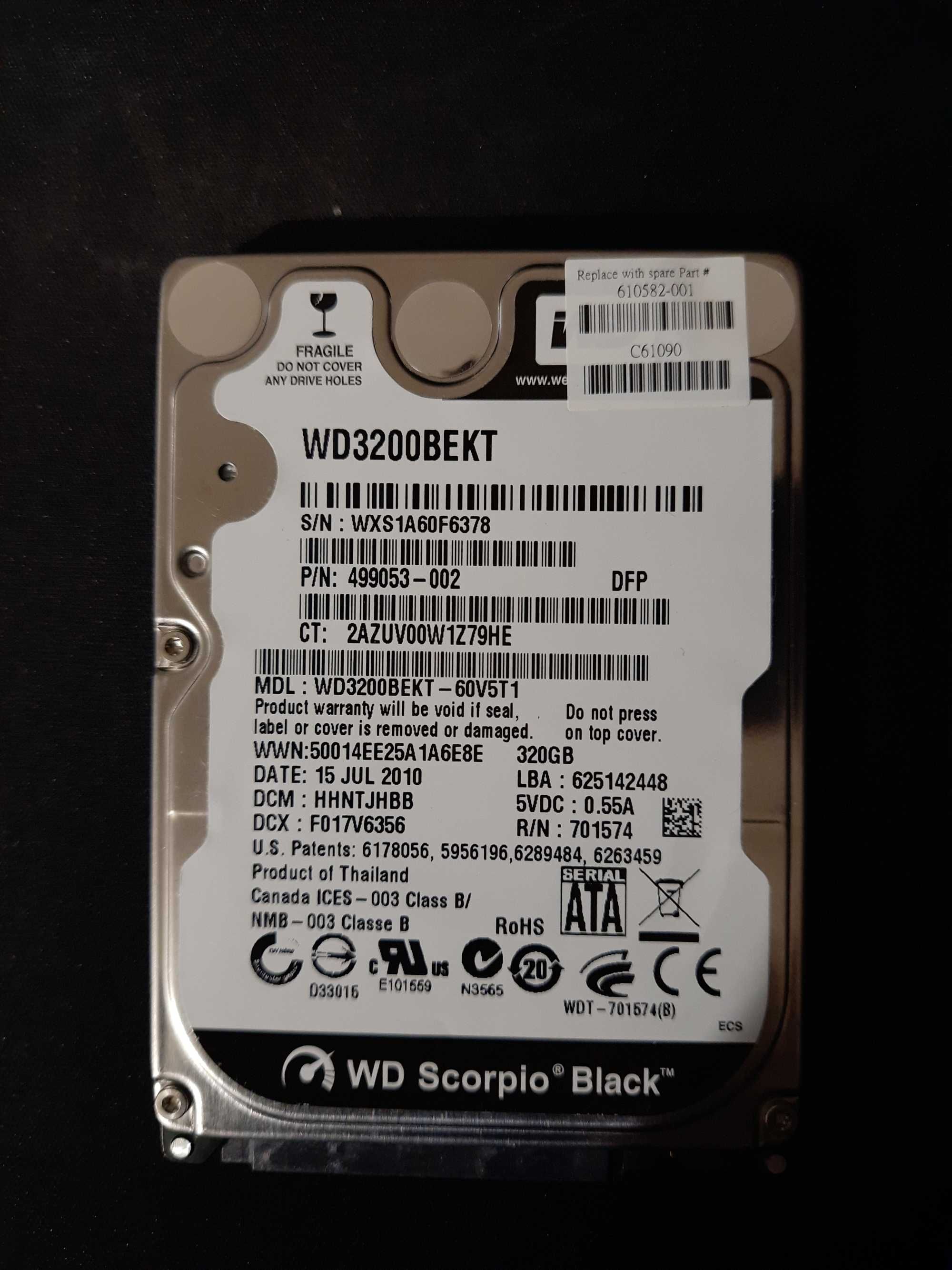 HDD 2.5 sata 7200rpm 320GB