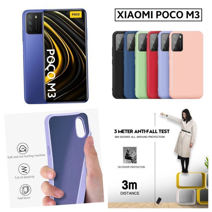 Capa Soft P/ Xiaomi Poco M3 / Redmi 9T -Div. Cores- Nova - 24h