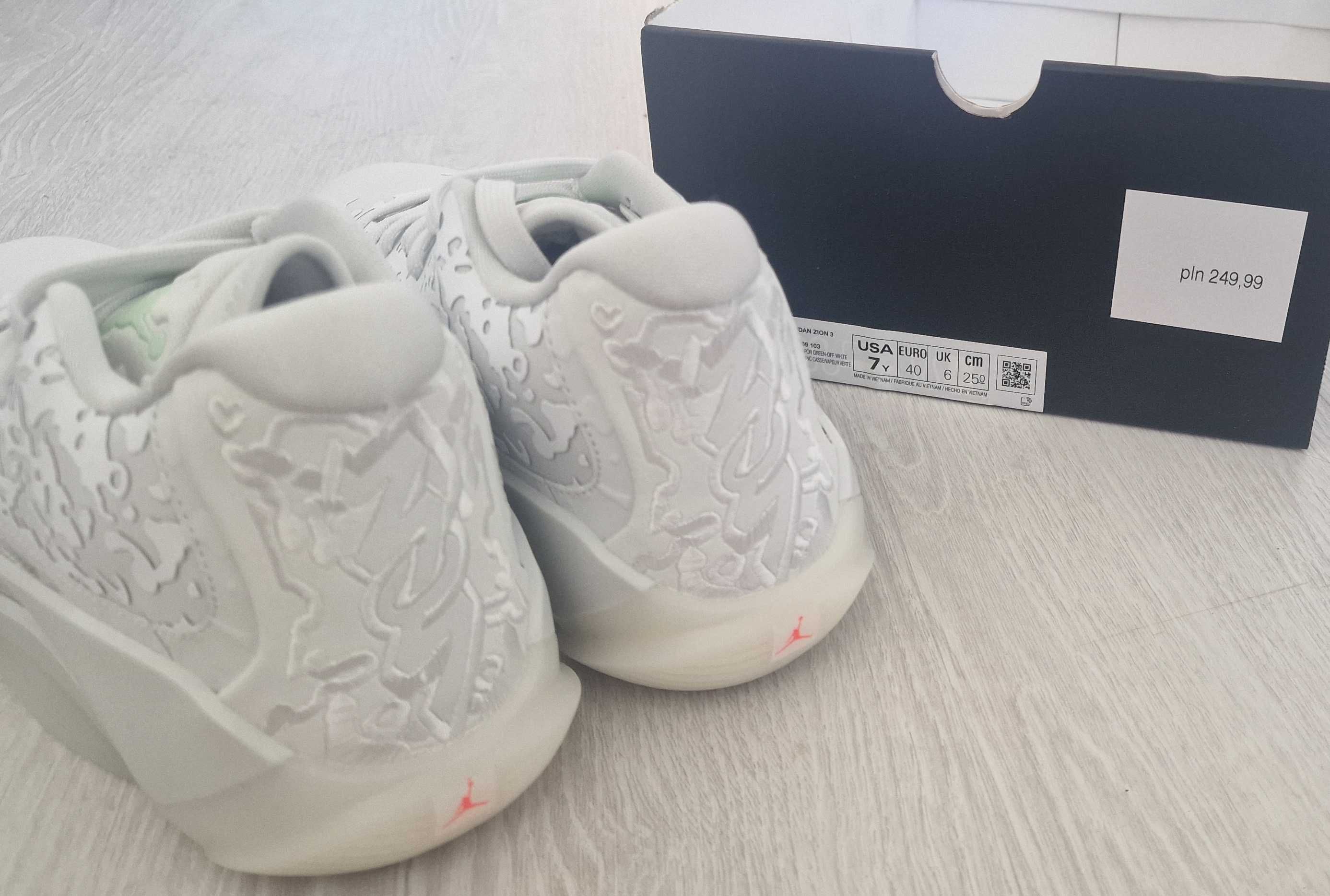 Nowe Buty Jordan Zion 3 roz 39 Oryginalne