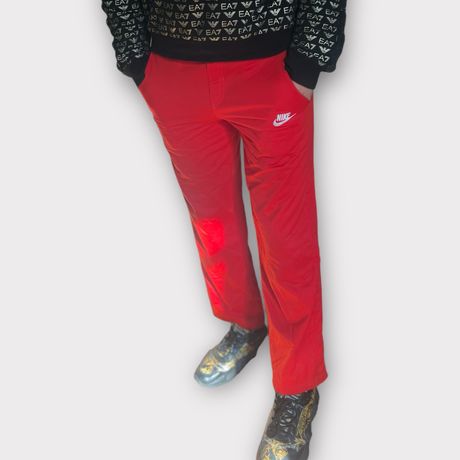 Świetne czerwone dresy spodnie Nike męskie L