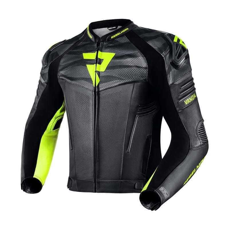Kurtka motocyklowa Rebelhorn Vandal Black/Fluo Motorbiker WYPRZEDAŻ