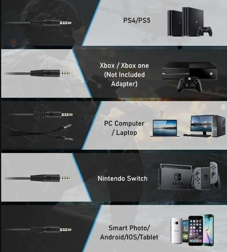 SŁUCHAWKI gamingowe przewodowe RGB z mikrofonem Jedel-Gaming s838