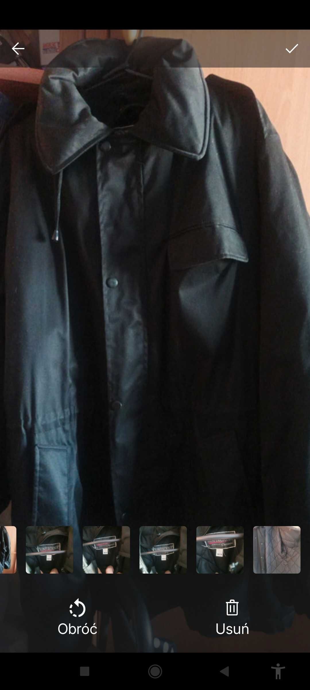 Elegancka kurtka męska ocieplana XXL
