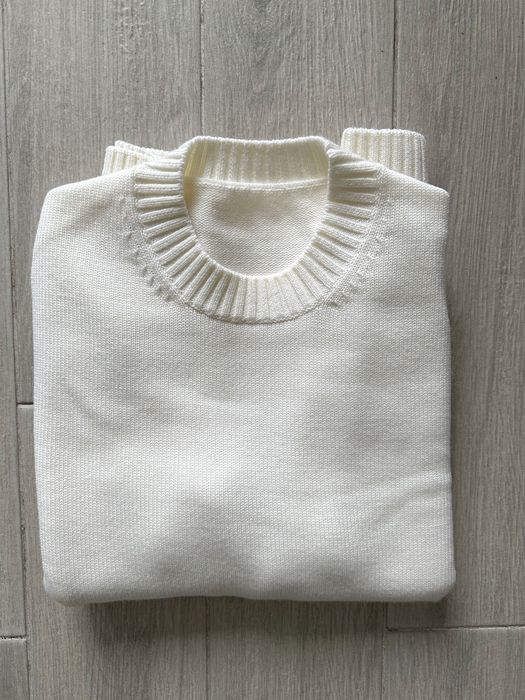 Suitsupply светр чоловічий вовна бежевий білий XL