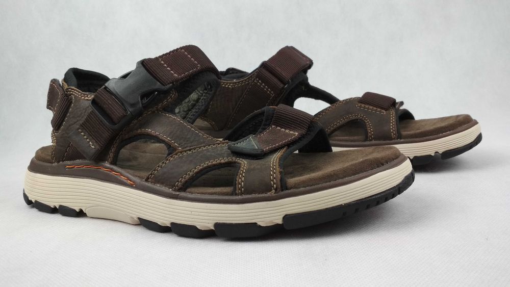 CLARKS Un Trek Bar Slingback Sandały Sportowe Skórzane Roz. 42