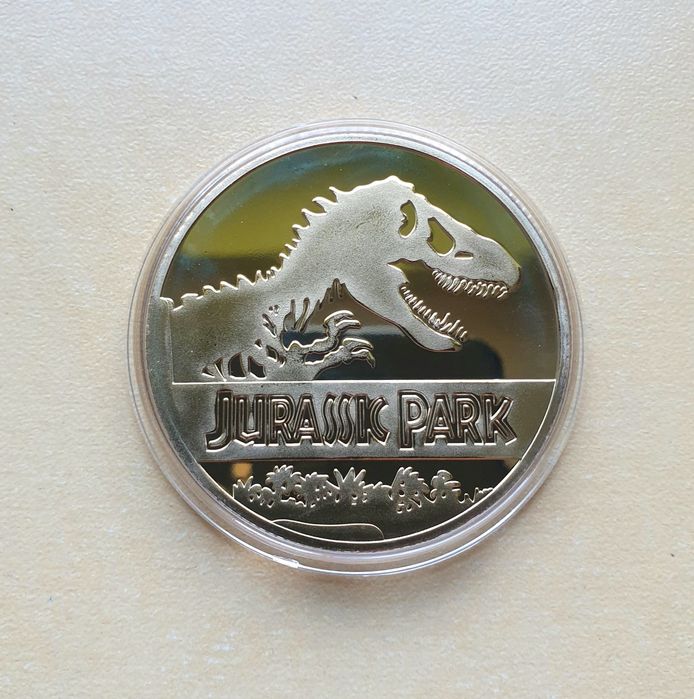 Medal park jurajski jurassic park dinozaur