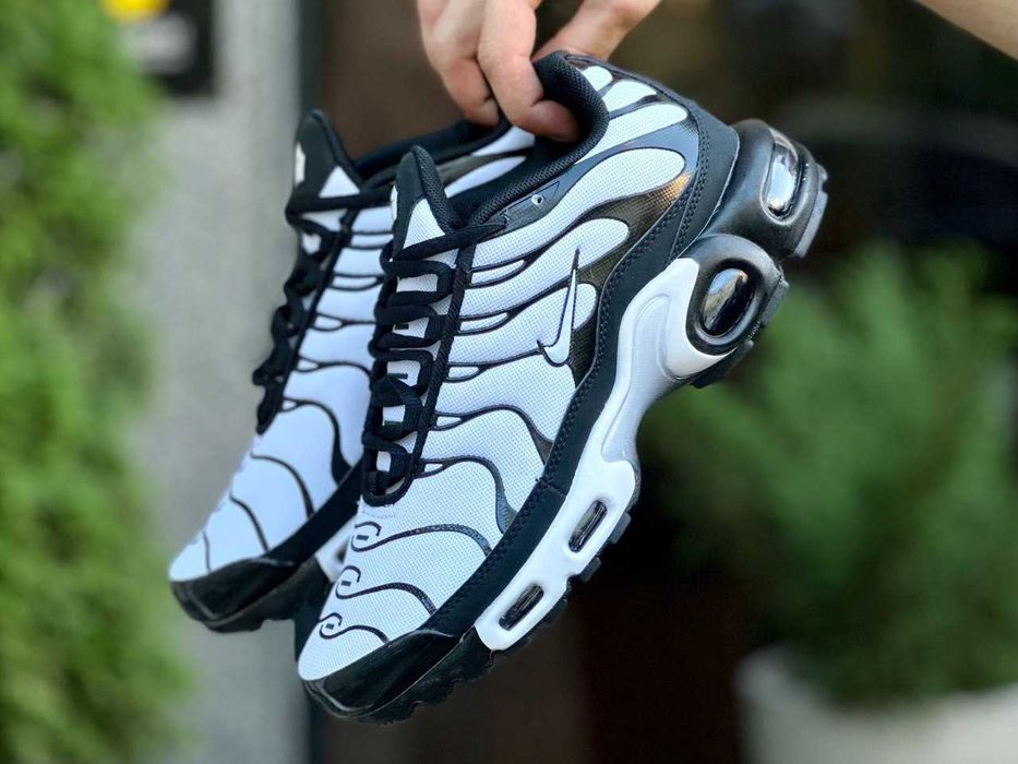 !АКЦІЯ! Nike Air Max TN Plus White Black 40 41 42 43 44 45 46