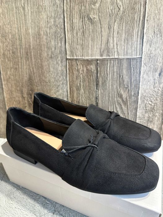 Buty damskie czarne półbuty mokasyny loafersy anna field 43