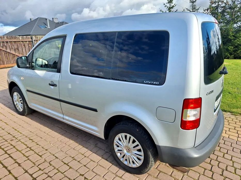 Volkswagen Caddy VW Caddy 2008 Klimatyzacja 5 Osobowy Benzyna MPI + GAZ Lpg Podg Fotele