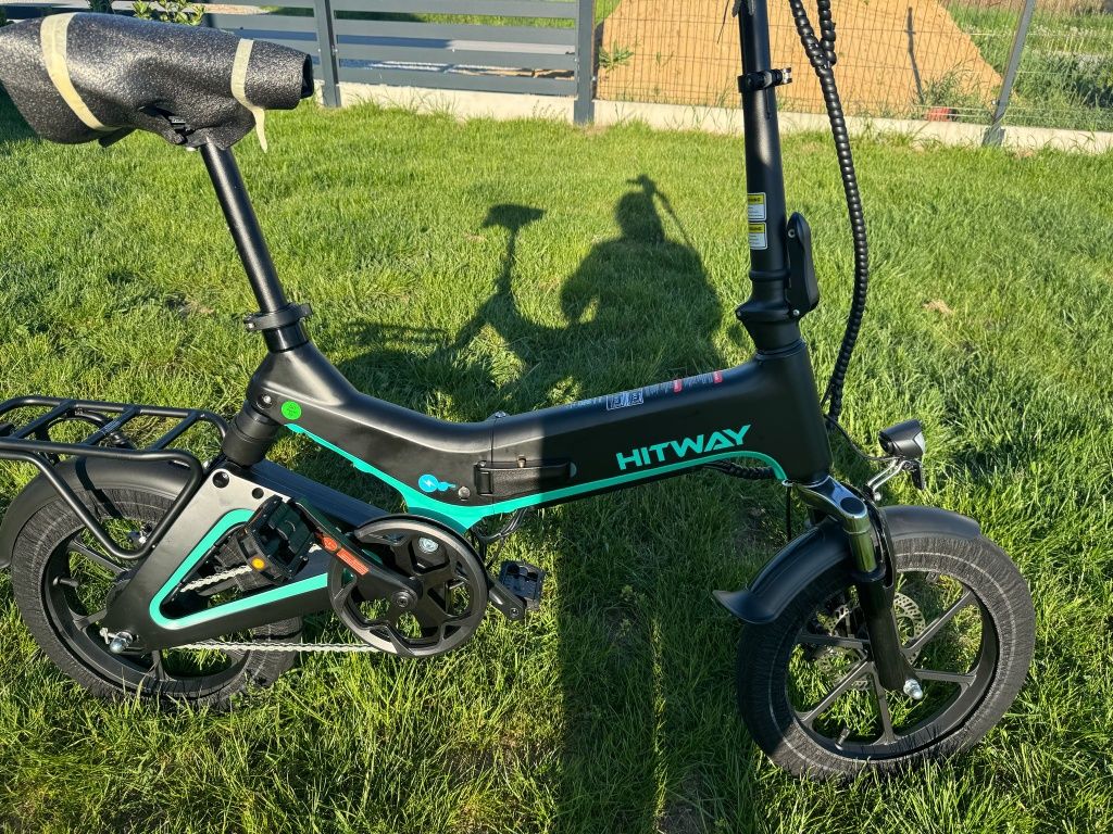 Składany rower elektryczny Hitwey BK6S -szary