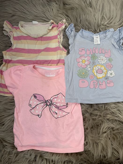 Mega paka ubrań dla dziewczynki na lato rozmiar 80
