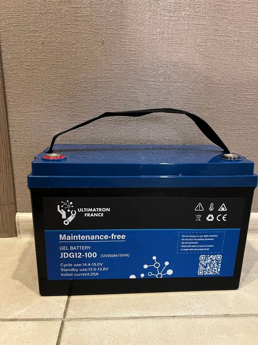 Продам аккумулятор гелевый Ultimatron 12V-100Ah (France)