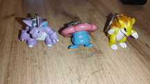 Pokemon Figurki, Brelok Burger King 
Nidoking, Vileplume, Sandslash