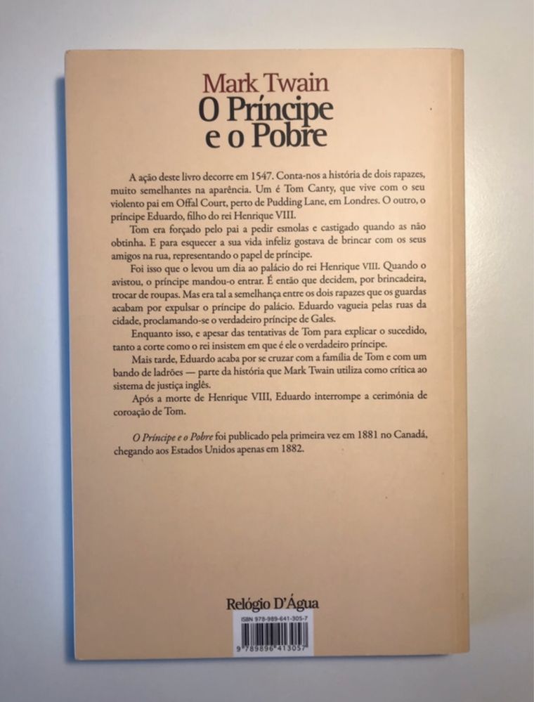 O principe e o pobre Mark Twain