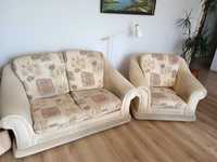 PILNE  sofa 2- osobowa  bez funkcji spania + fotel