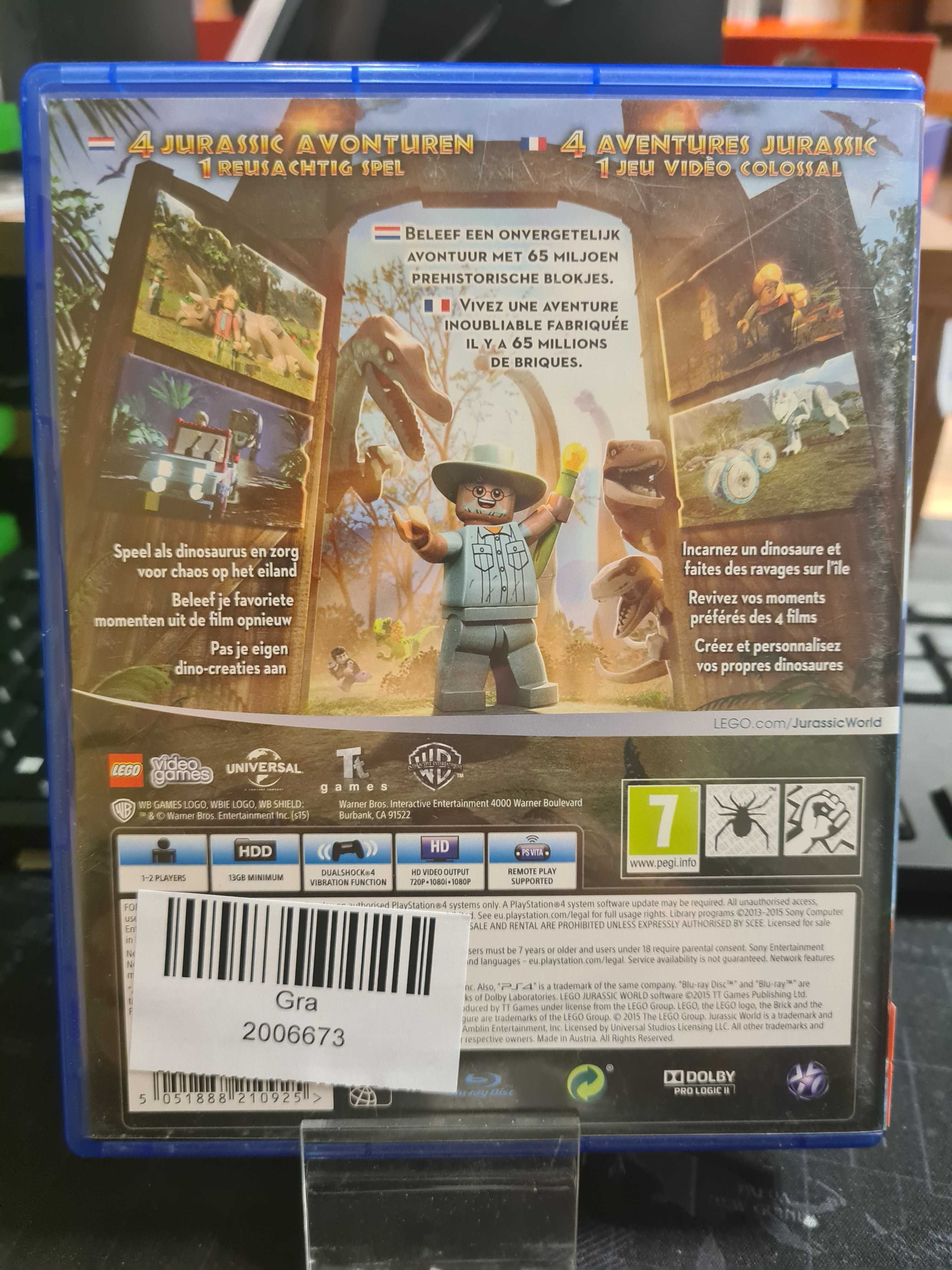 LEGO Jurassic World PS4 SklepRetroWWA Wysyłka Wymiana