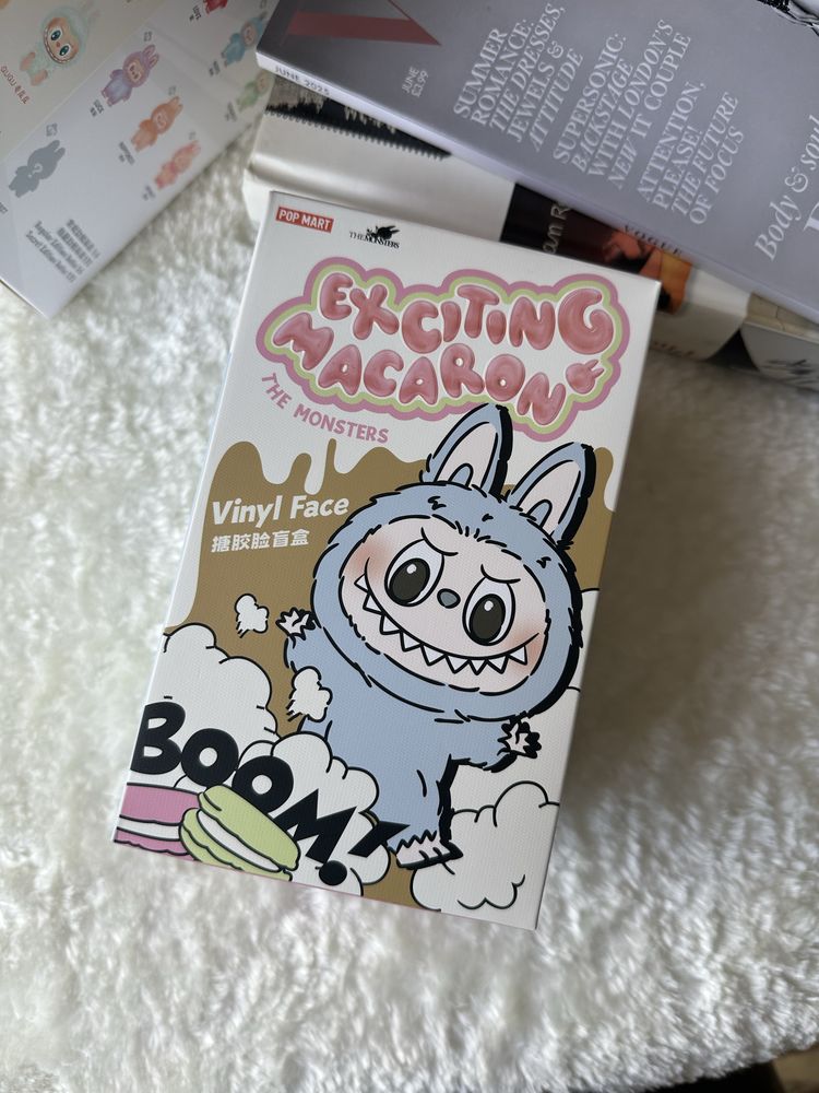 Оригінал LABUBU Exciting Macaron закритий бокс повний набір POP Mart