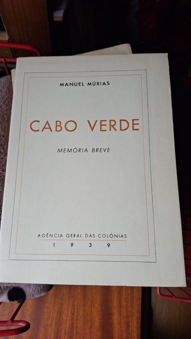 Cabo Verde memória breve Manuel Murias 1939 colonias África