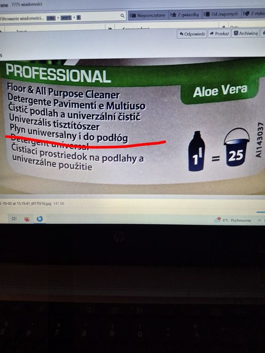 Cif Płyn do podłogi/Okazja