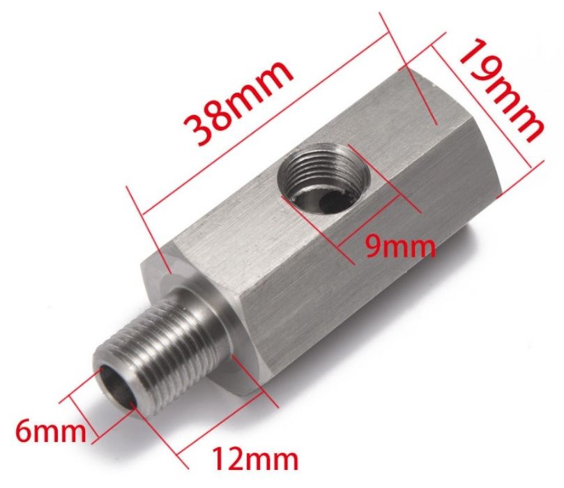 Adapter czujnika ciśnienia oleju 1/8'' na 1/8'' 2