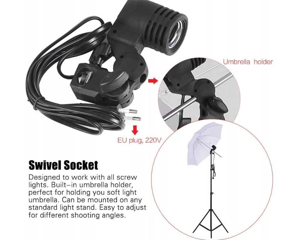 Zestaw oświetlenia fotograficznego tło ANDOER SOFTBOX