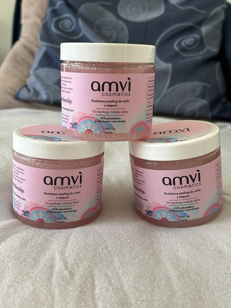 amvi kwiatowy peeling do ciała