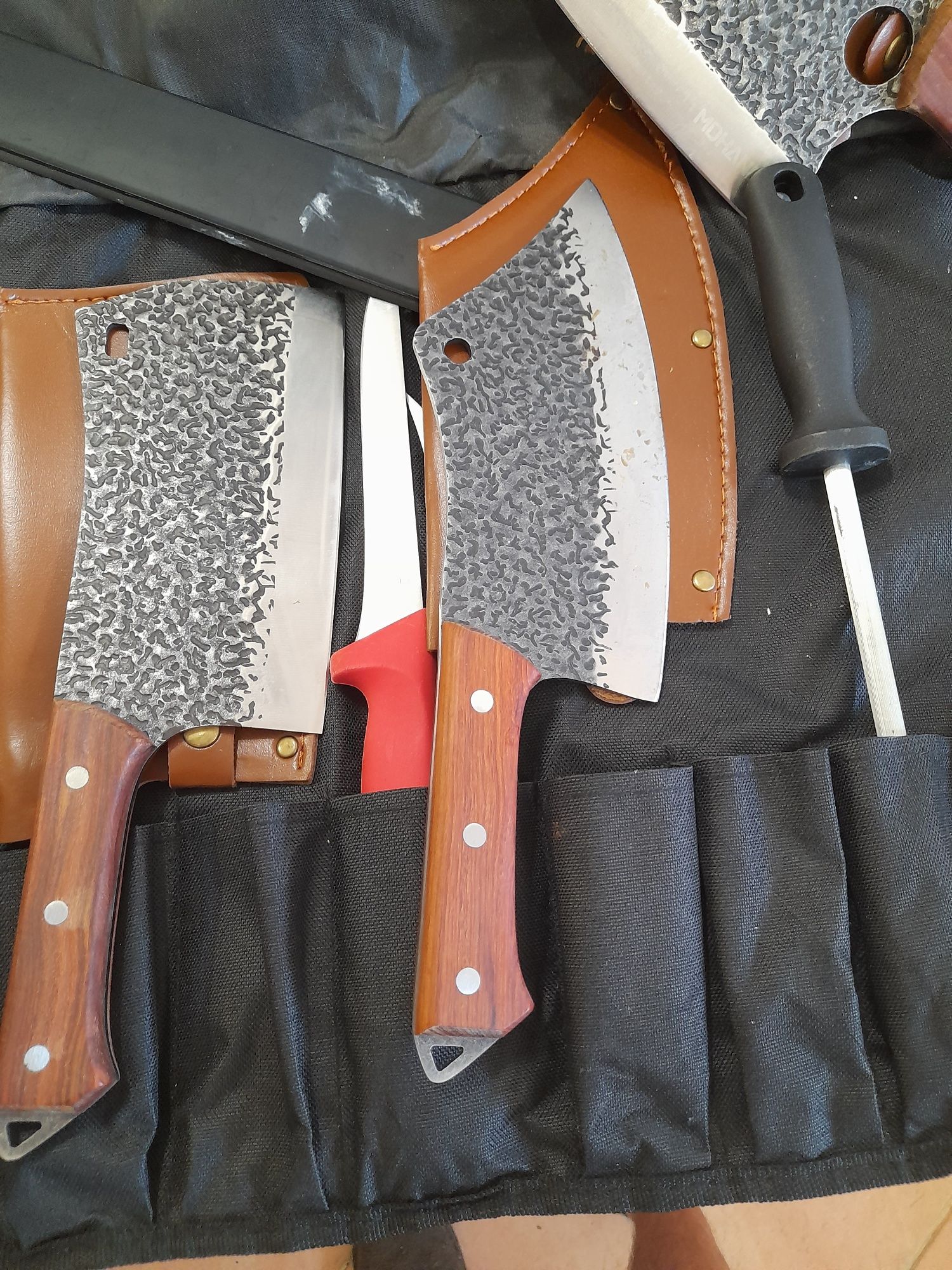 Conjunto de facas e cutelos