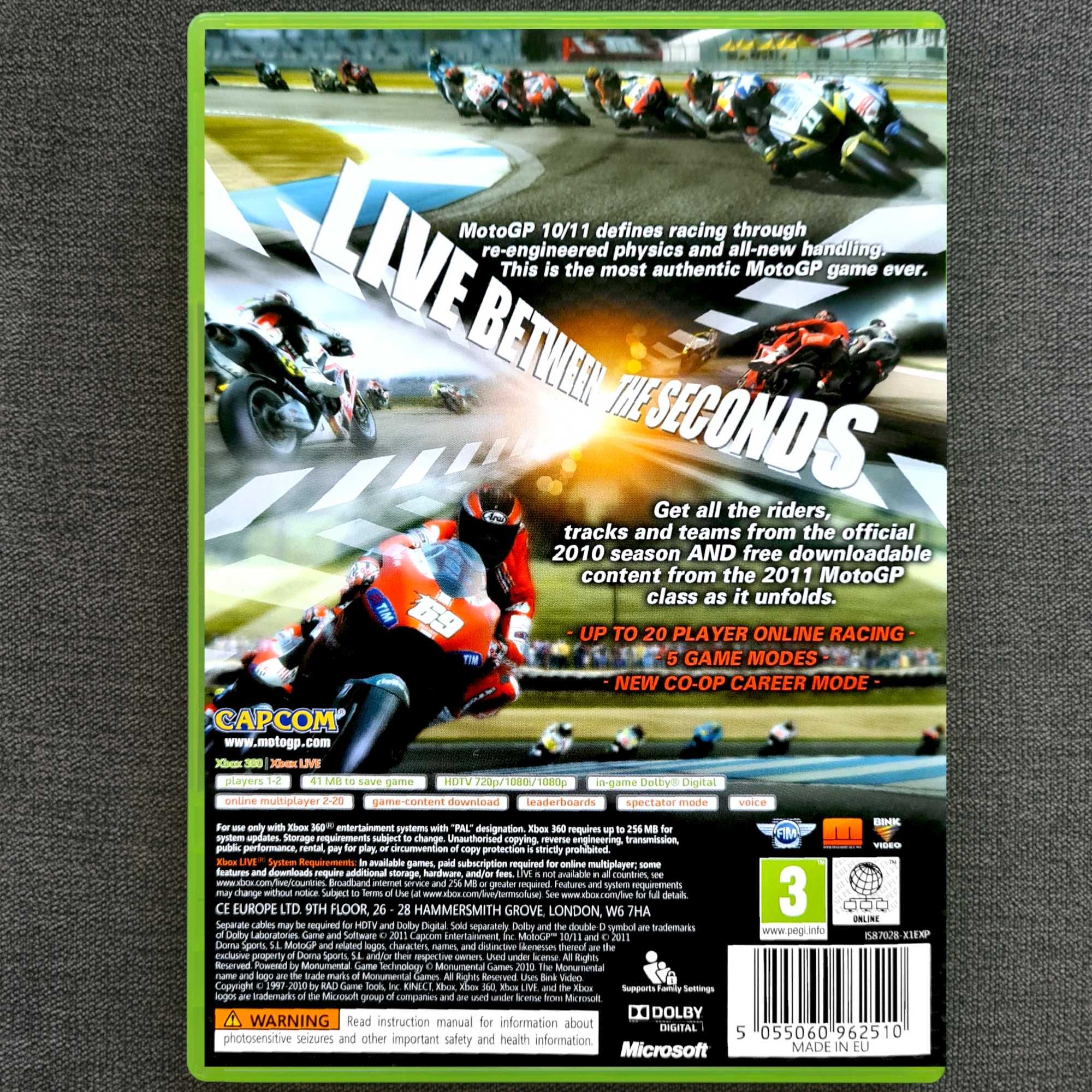 MotoGP 10/11 Moto GP X360 Motocykle Xbox 360