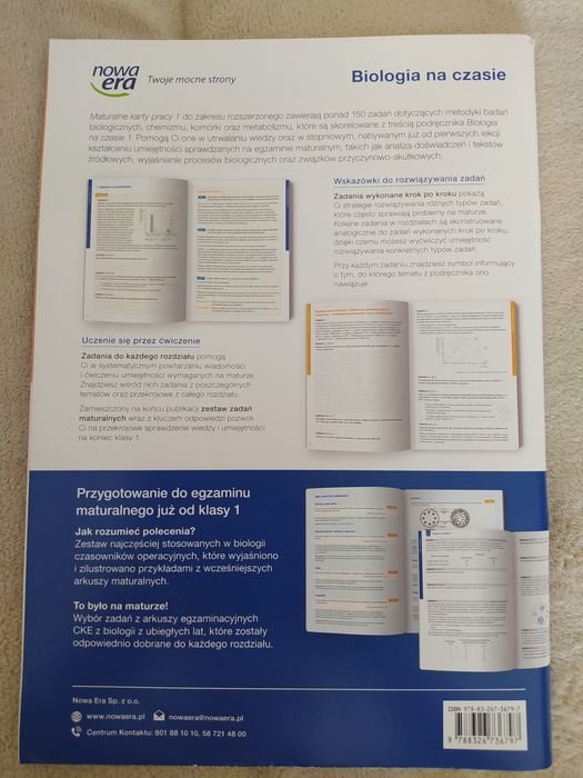 Biologia na czasie, Maturalne karty pracy 1