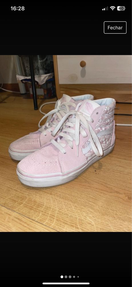 Tenis vans rosa