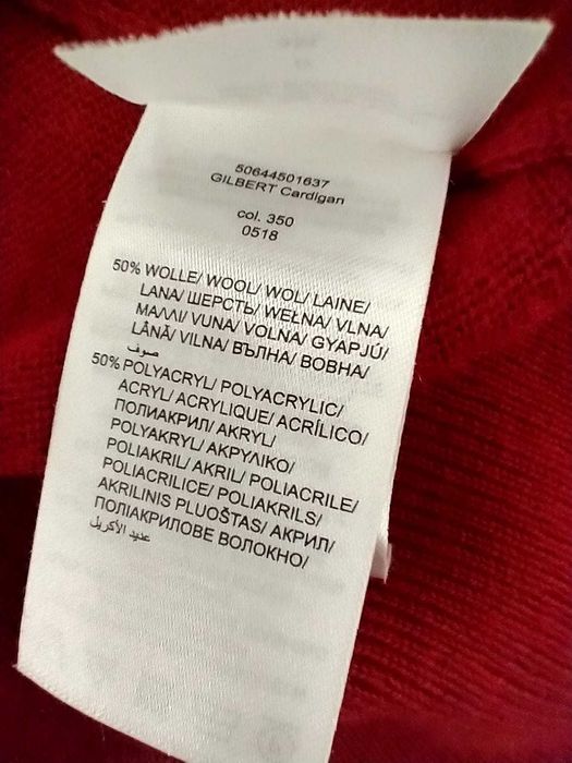 Rozpinany sweter męski w kolorze czerwonym marki Christian Berg 3XL