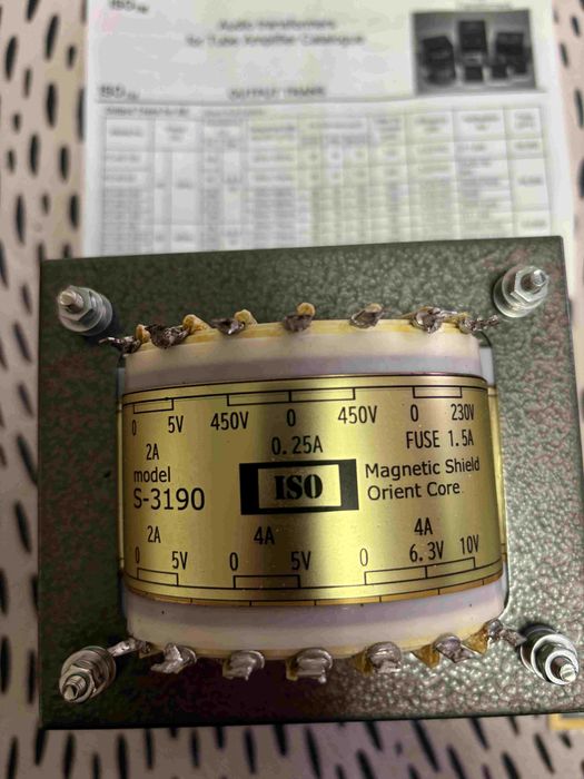 Transformador de alimentação marca ISO