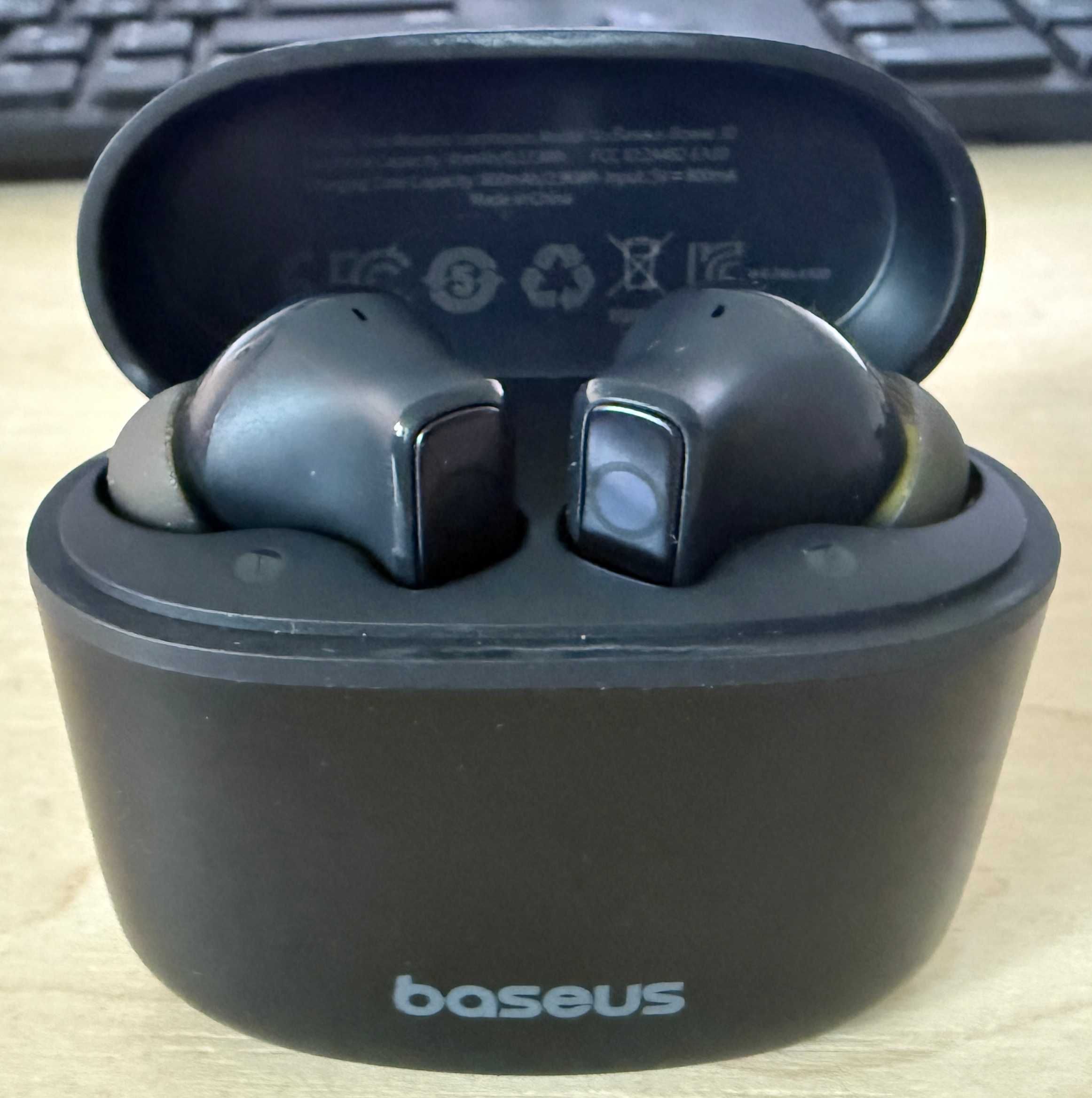 Безпровідні блютуз навушники Baseus Bowie 30. 6 mics, 50 dB, 65 Hrs