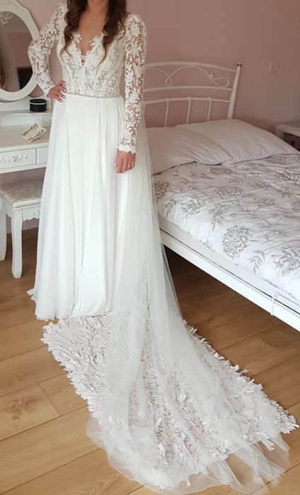 Suknia ślubna Jasmine Empire 2022 długi rękaw