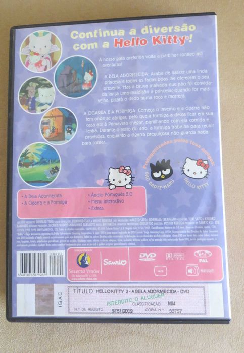 DVD  Filme Hello KItty e os eus Amigos - A Bela Adormecida
