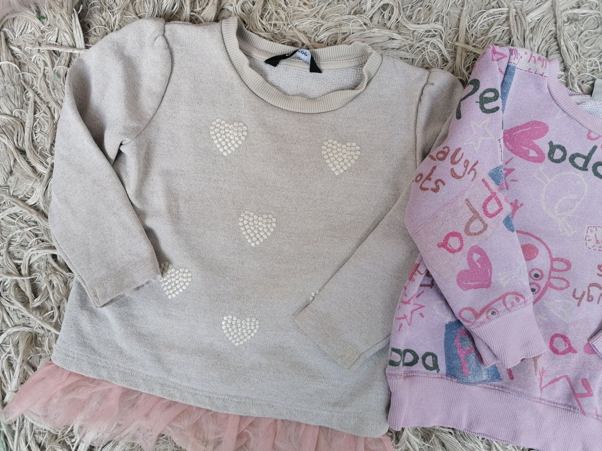 Zestaw paka paczka bluzy bluza 86 92 Zara Peppa