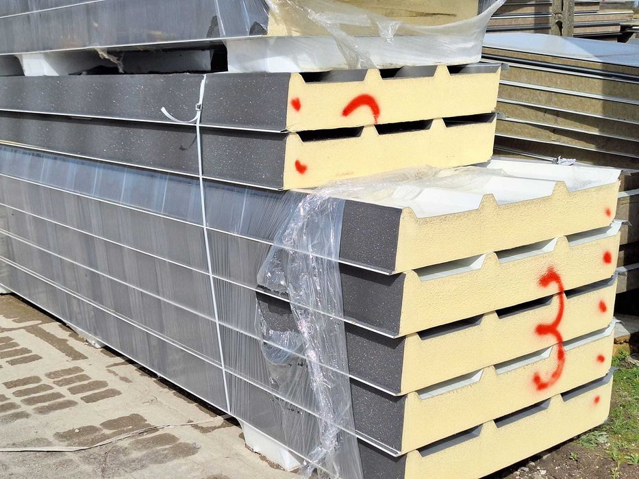 płyta warstwowa dachowa poliuretan PIR 150mm gat. 2 - PROMOCJA!!!