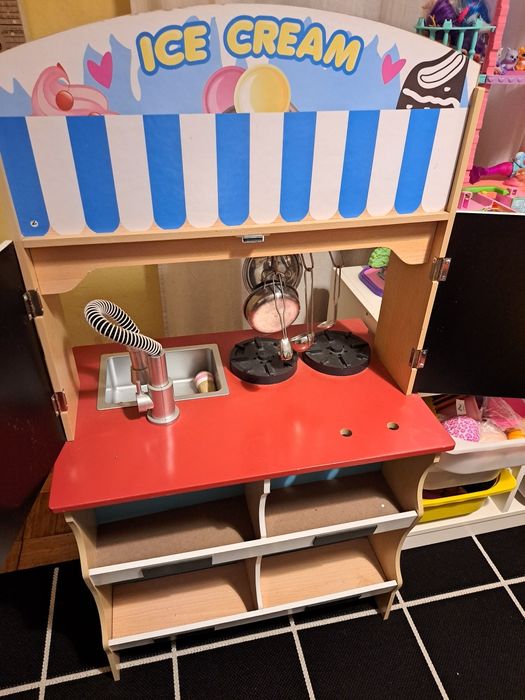 Cozinha e lojinha de brincar 2 em 1