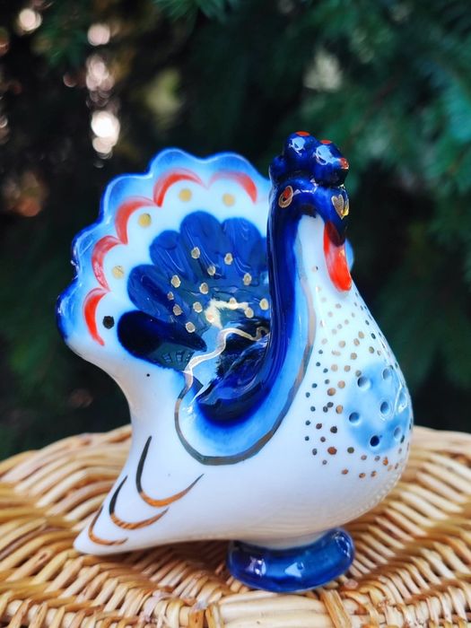Porcelana LFZ ( ЛФЗ) ZSRR solniczki Indyk, kura