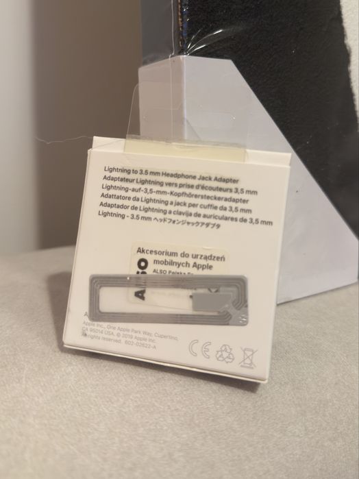 Oryginalny Adapter Przejściówka Słuchawek Iphone Lighting do Jack