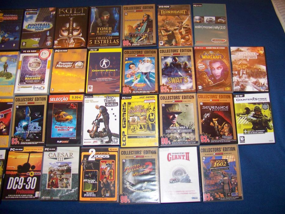 lote de 34 jogos de pc + 1 jogo PS1 + 4 jogos PS2