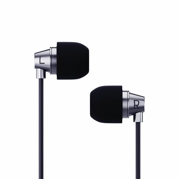 Słuchawki Douszne 3MK Wired Earphones Jack 3,5 mm - Czarny