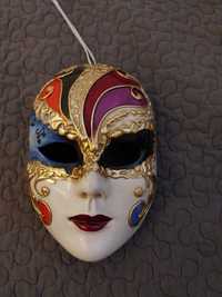 Oryginalna wenecka maska porcelanowa