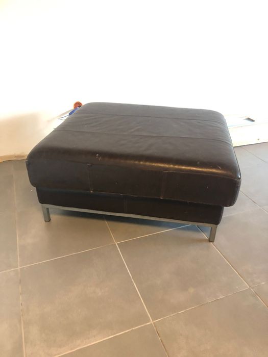 Sofa de centro cabedal