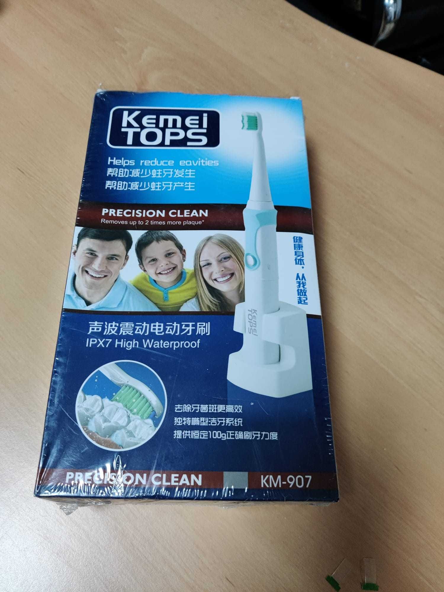 Escova de dentes elétrica Kemei Tops
