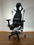 Fotel gamingowy DXseat czarno-biały