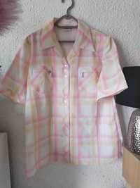 Różowa bluzeczka damska butik bluzka dla kobiet L