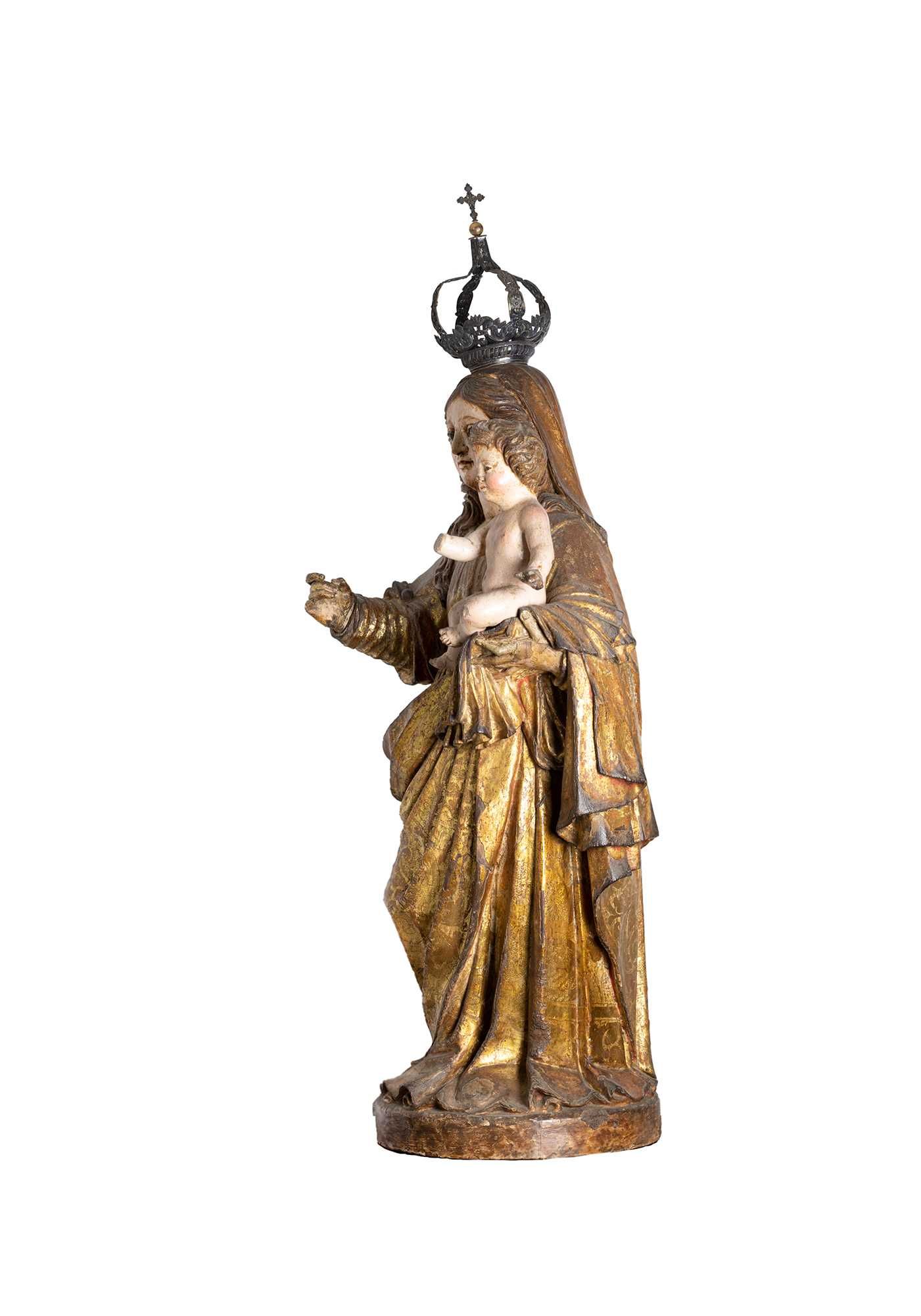 Escultura Nossa Senhora Carmo Jesus Barroco | século XVII