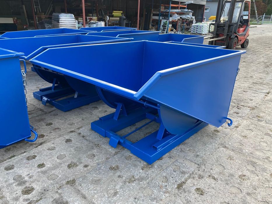 Kontener 1500 litrów pojemnik typu koleba śmieci złom gruz