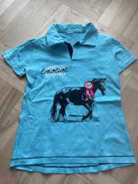 Strój jeździecki koszulka Fouganza Decathlon